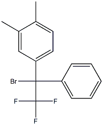 1-Bromo-1-phenyl-1-(3,4-dimethylphenyl)-2,2,2-trifluoroethane 구조식 이미지
