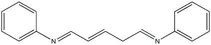 N,N'-(2-Pentene-1,5-diylidene)bisaniline Structure