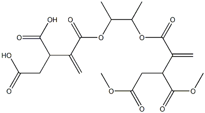 3,3'-[1,2-Dimethylethylenebis(oxycarbonyl)]bis(3-butene-1,2-dicarboxylic acid dimethyl) ester Structure