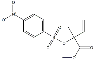 2-[[(p-Nitrophenyl)sulfonyl]oxy]-2-methyl-3-butenoic acid methyl ester 구조식 이미지