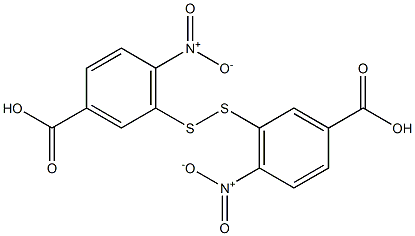 5,5'-Dithiobis(4-nitrobenzoic acid) Structure