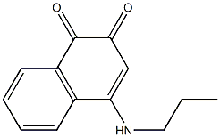 4-(Propylamino)naphthalene-1,2-dione Structure