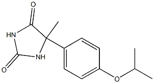 5-[p-(Isopropyloxy)phenyl]-5-methylhydantoin 구조식 이미지