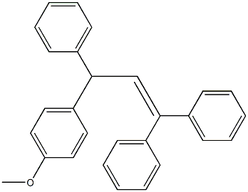 1-(4-Methoxyphenyl)-1,3,3-triphenyl-2-propene 구조식 이미지