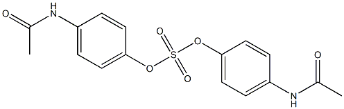 Sulfuric acid bis(4-acetylaminophenyl) ester Structure