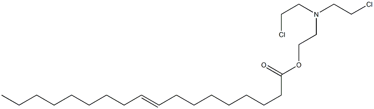 (E)-9-Octadecenoic acid 2-[bis(2-chloroethyl)amino]ethyl ester Structure