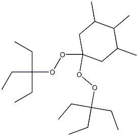 3,4,5-Trimethyl-1,1-bis(1,1-diethylpropylperoxy)cyclohexane Structure