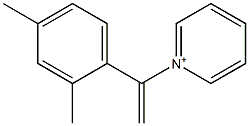 1-[1-(2,4-Dimethylphenyl)ethenyl]pyridinium 구조식 이미지