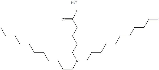 5-(Diundecylamino)valeric acid sodium salt Structure