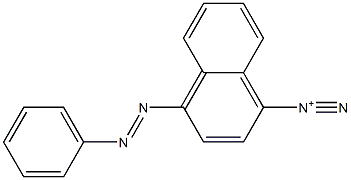 4-(Phenylazo)-1-naphthalenediazonium Structure