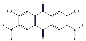 2,7-Dihydroxy-3,6-dinitroanthraquinone Structure