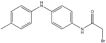 2-Bromo-4'-(4-methylanilino)acetoanilide 구조식 이미지