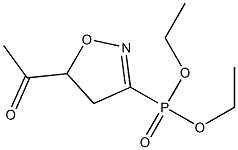 [(5-Acetyl-4,5-dihydroisoxazol)-3-yl]phosphonic acid diethyl ester Structure