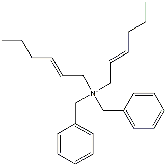 Di(2-hexenyl)dibenzylaminium 구조식 이미지