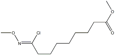 9-(Methoxyimino)-9-chlorononanoic acid methyl ester 구조식 이미지