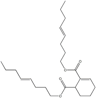 2-Cyclohexene-1,2-dicarboxylic acid bis(4-octenyl) ester 구조식 이미지