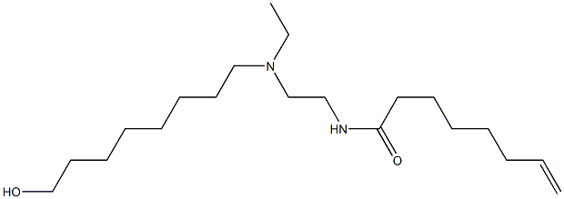 N-[2-[N-Ethyl-N-(8-hydroxyoctyl)amino]ethyl]-7-octenamide Structure