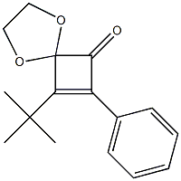 8-tert-Butyl-7-phenyl-1,4-dioxaspiro[4.3]oct-7-en-6-one 구조식 이미지