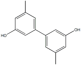 5,5'-Dimethyl-1,1'-biphenyl-3,3'-diol 구조식 이미지
