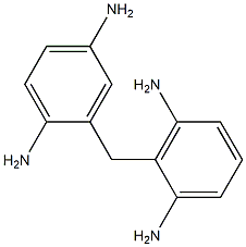 2-[(2,5-Diaminophenyl)methyl]-1,3-benzenediamine 구조식 이미지