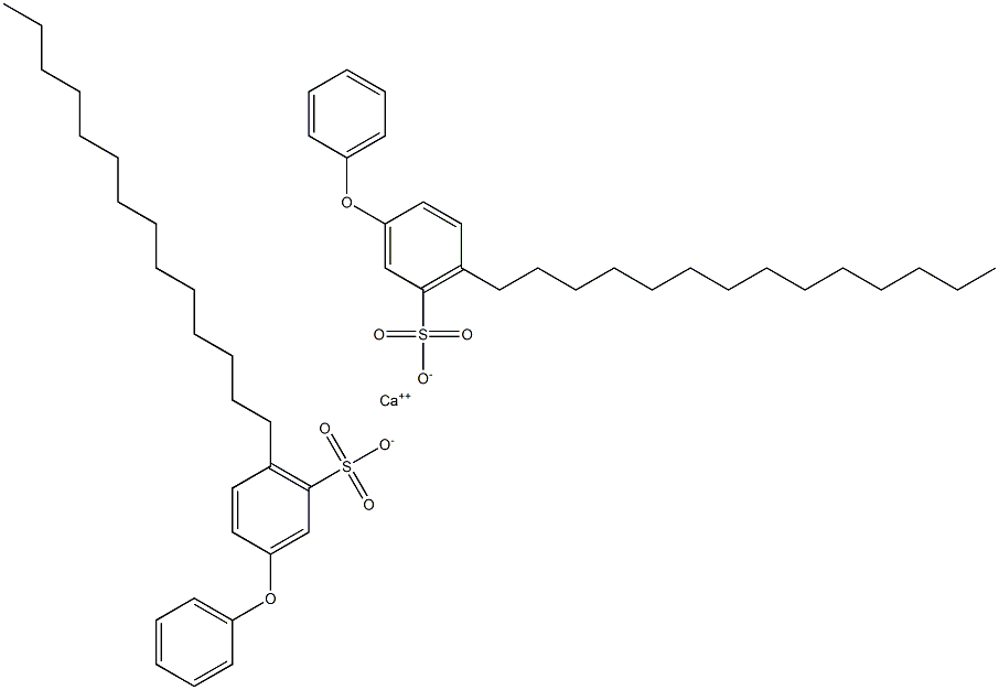 Bis(3-phenoxy-6-tetradecylbenzenesulfonic acid)calcium salt 구조식 이미지