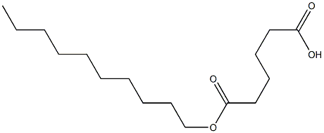 Adipic acid 1-decyl ester 구조식 이미지