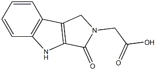 1,2,3,4-Tetrahydro-3-oxopyrrolo[3,4-b]indole-2-acetic acid 구조식 이미지