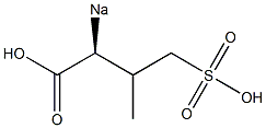 [S,(-)]-3-Methyl-2-sodiosulfobutyric acid Structure