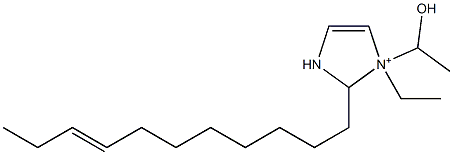 1-Ethyl-1-(1-hydroxyethyl)-2-(8-undecenyl)-4-imidazoline-1-ium Structure