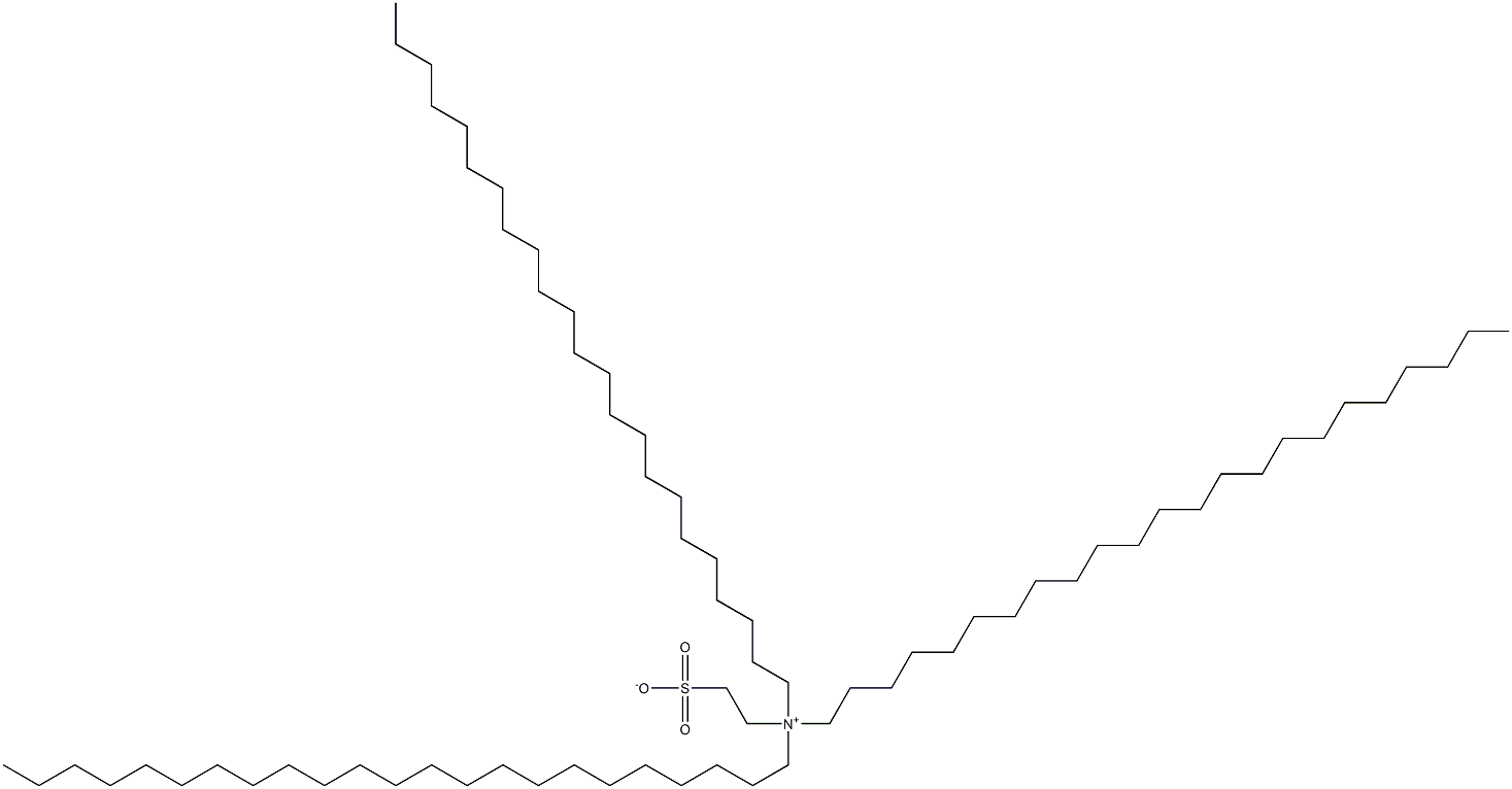 N,N-Ditricosyl-N-(2-sulfonatoethyl)-1-tricosanaminium 구조식 이미지