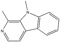 1,9-Dimethyl-9H-pyrido[3,4-b]indole Structure