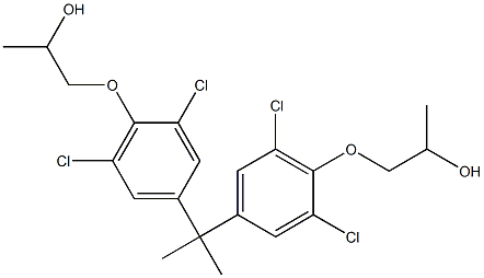 1,1'-[Isopropylidenebis(2,6-dichloro-4,1-phenyleneoxy)]bis(2-propanol) Structure