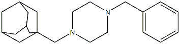 1-Benzyl-4-(1-adamantylmethyl)piperazine Structure