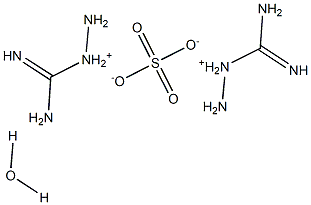 Bis(aminoguanidinium) sulfate hydrate Structure