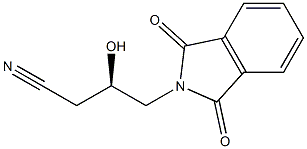 (R)-3-Hydroxy-4-[(1,3-dihydro-1,3-dioxo-2H-isoindol)-2-yl]butyronitrile 구조식 이미지