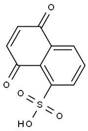 5,8-Dihydro-5,8-dioxo-1-naphthalenesulfonic acid Structure