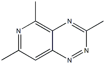 3-Methyl-5,7-dimethylpyrido[3,4-e]-1,2,4-triazine Structure
