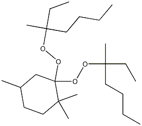 2,2,5-Trimethyl-1,1-bis(1-ethyl-1-methylpentylperoxy)cyclohexane Structure