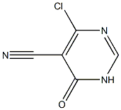 6-Chloro-5-cyano-3,4-dihydropyrimidin-4-one 구조식 이미지