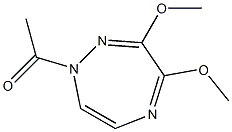 1-Acetyl-3,4-dimethoxy-1H-1,2,5-triazepine 구조식 이미지