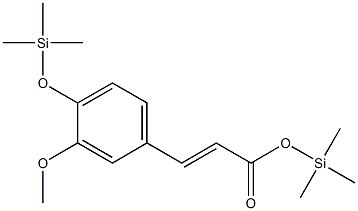 3-Methoxy-4-(trimethylsilyl)oxycinnamic acid trimethylsilyl ester 구조식 이미지