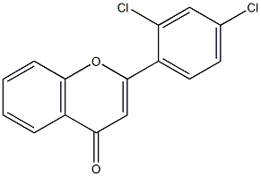 2',4'-Dichloroflavone 구조식 이미지