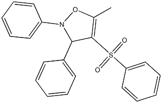 2,3-Diphenyl-5-methyl-4-(phenylsulfonyl)-4-isoxazoline Structure