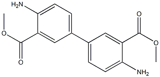 4,4'-Diamino-1,1'-biphenyl-3,3'-dicarboxylic acid dimethyl ester 구조식 이미지