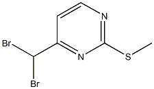 4-(Dibromomethyl)-2-(methylthio)pyrimidine Structure