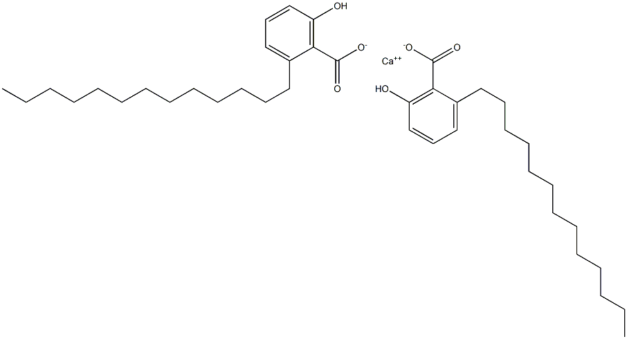 Bis(2-tridecyl-6-hydroxybenzoic acid)calcium salt 구조식 이미지