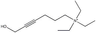 6-Hydroxy-N,N,N-triethyl-4-hexyn-1-aminium 구조식 이미지