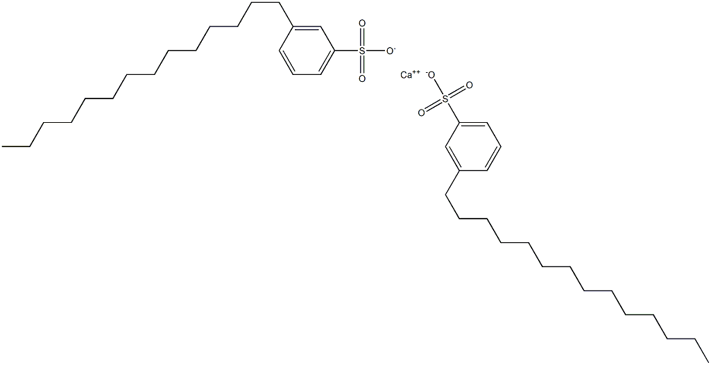 Bis(3-tetradecylbenzenesulfonic acid)calcium salt 구조식 이미지