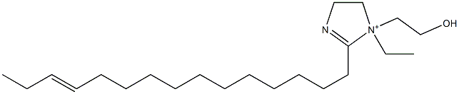 1-Ethyl-1-(2-hydroxyethyl)-2-(12-pentadecenyl)-2-imidazoline-1-ium Structure