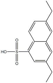 3,6-Diethyl-1-naphthalenesulfonic acid Structure